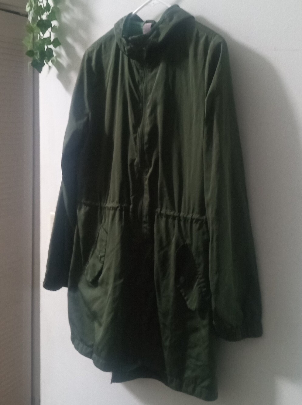 Old Navy Olive Green Hooded Utility Jacket